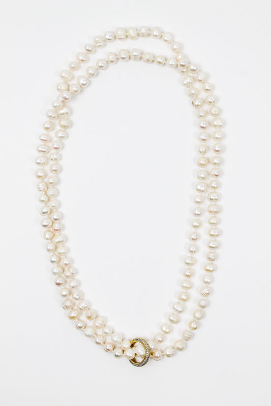 CLOTILDE Pearls Turns with Zirconia Closure