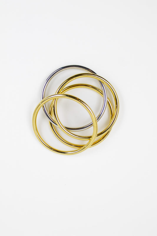 ALANIS Gold and Silver Stainless Steel Bracelets