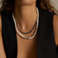AGATHA Classic Pearls with Silver Zirconia Piece Necklace